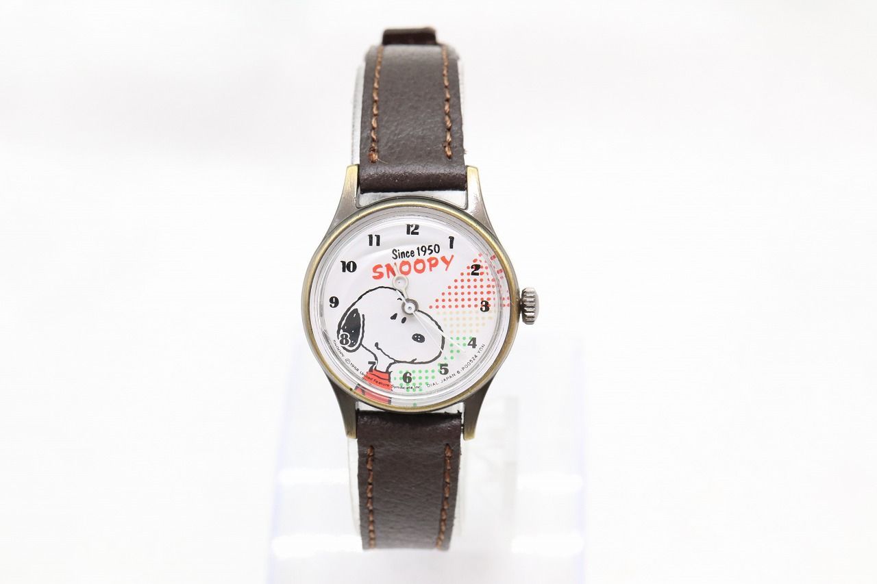 W276-3】レア 動作品 SNOOPY スヌーピー ヴィンテージ 手巻き 腕時計