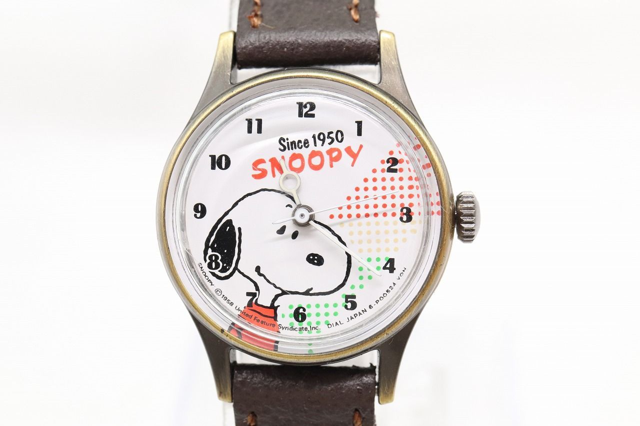 W276-3】レア 動作品 SNOOPY スヌーピー ヴィンテージ 手巻き 腕時計