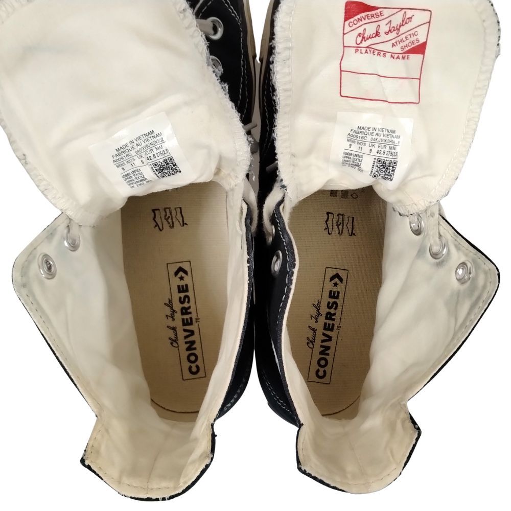 コンバース CT70 チャックテイラー 黒 27.5cm Converse CT70コンバース27.5cm 黒 ハイカット 正規販売店商品