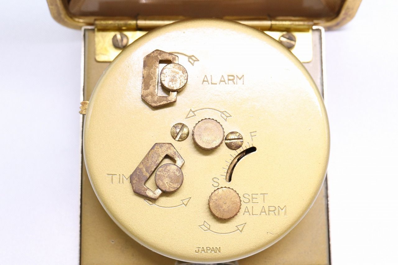 W276-4】動作品 CITIZEN シチズン 目覚まし付き 手巻き ゼンマイ