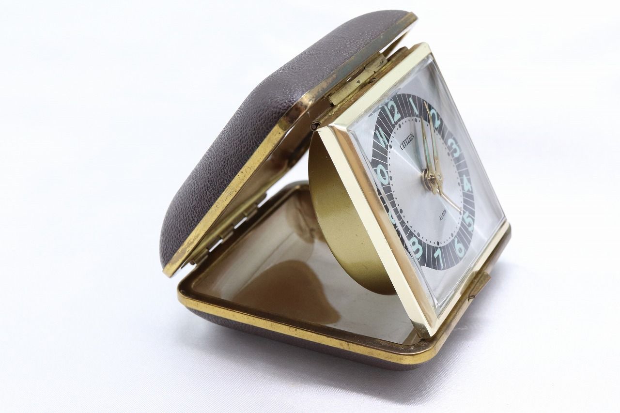 W276-4】動作品 CITIZEN シチズン 目覚まし付き 手巻き ゼンマイ