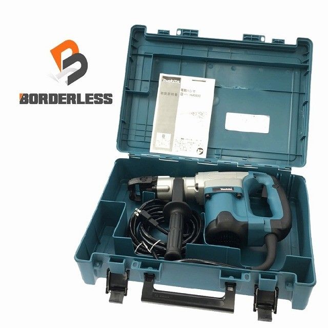 説明書汚れ有 makita マキタ 電動ハンマ HM 0830 シャンク ケース付 ハツリ チッパー コンクリートブレイカー119425
