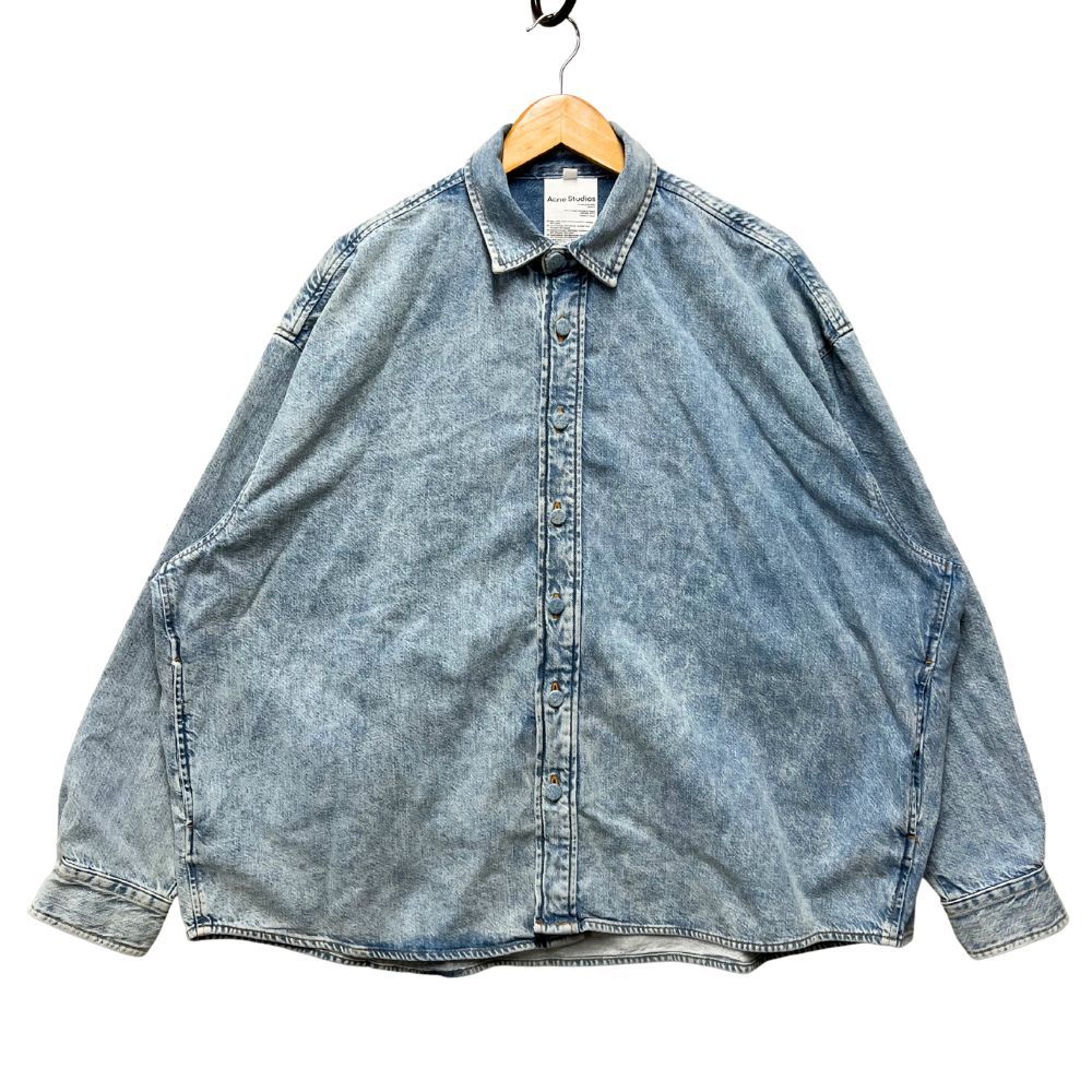 ACNE STUDIOS アクネストゥディオズ 品番 FN-MN-SHIR000664 オーバーサイズ 加工 デニム 長袖シャツ サイズ M/L 正規品 / 52704 ACNE STUDIOS アクネストゥディオズ 品番 FN-MN-SHIR000664 オーバー