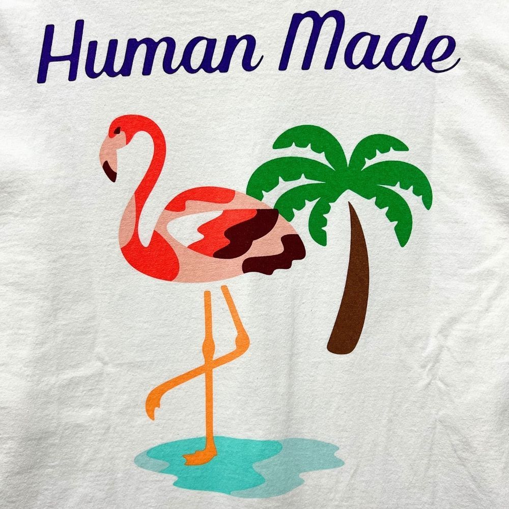 HUMAN MADE ヒューマンメイド ロゴ プリント 長袖Ｔシャツ ホワイト系 サイズ XL 52707