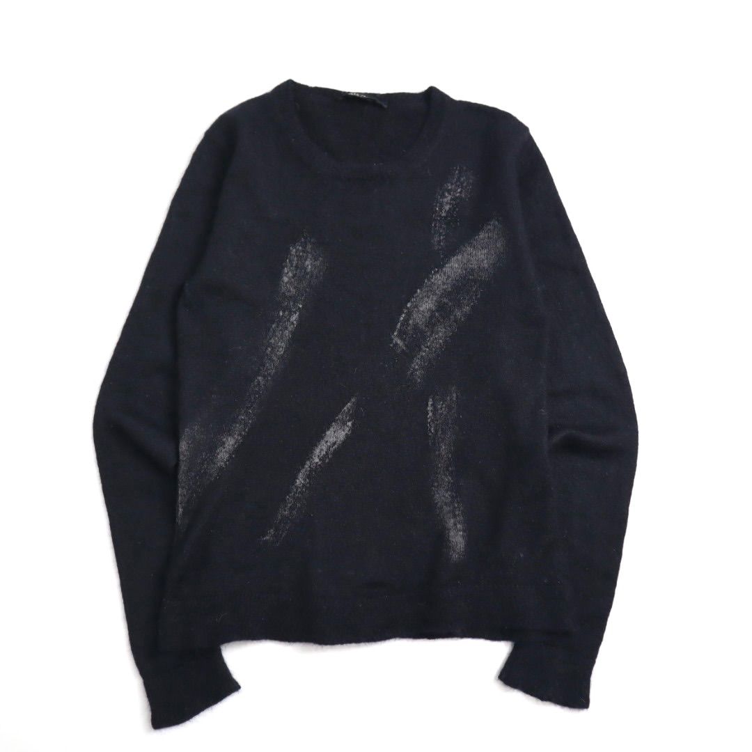 Vintage y2k archive rare MARC JACOBS paint design mohair knit