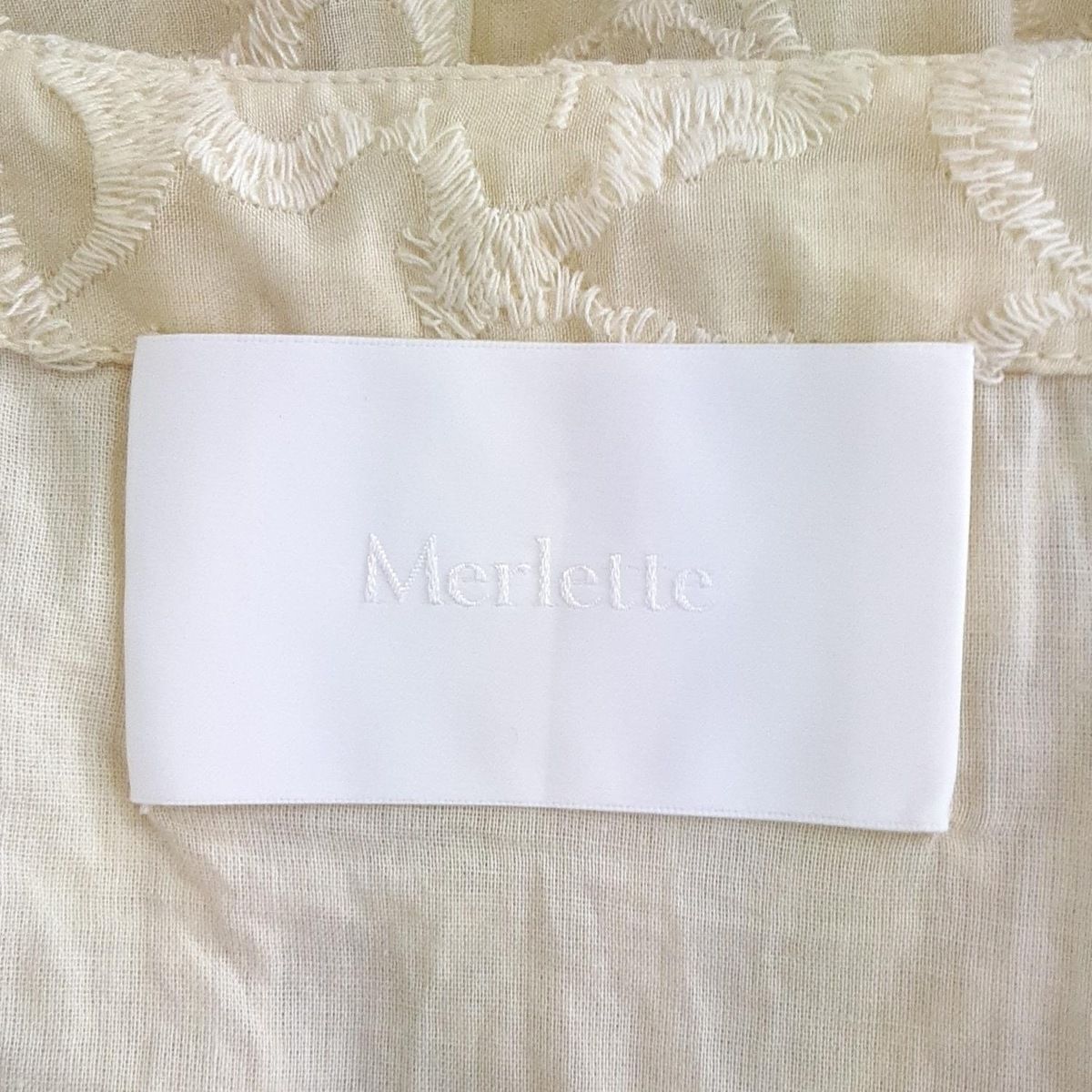  Merlette マーレット ワンピース レディース - ライトイエロー ノースリーブ マキシ丈 シルク その他 ワンピース