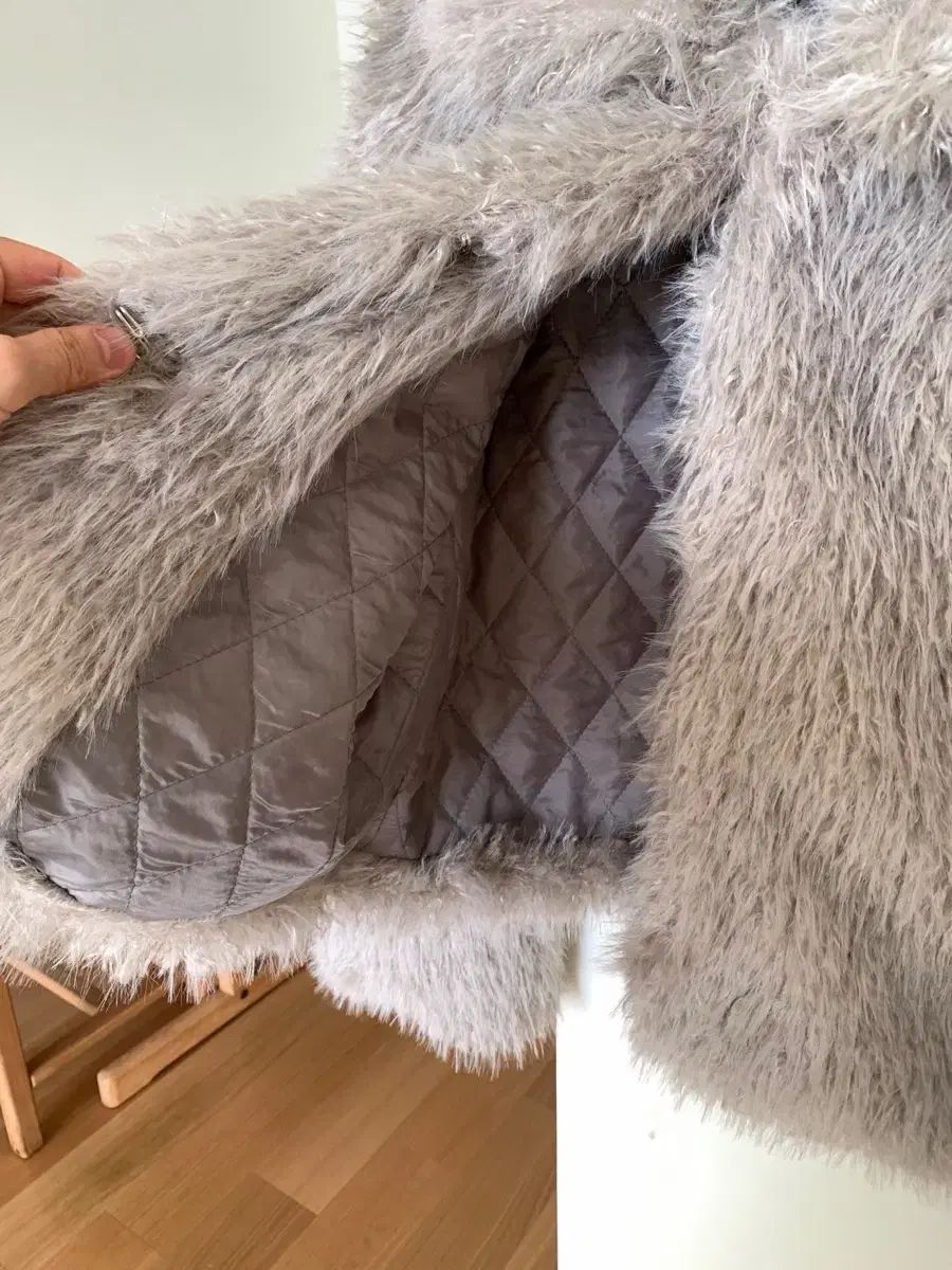 カラーネック ファージャケット ベージュ テーラードジャケット ジャケット アウター レディース