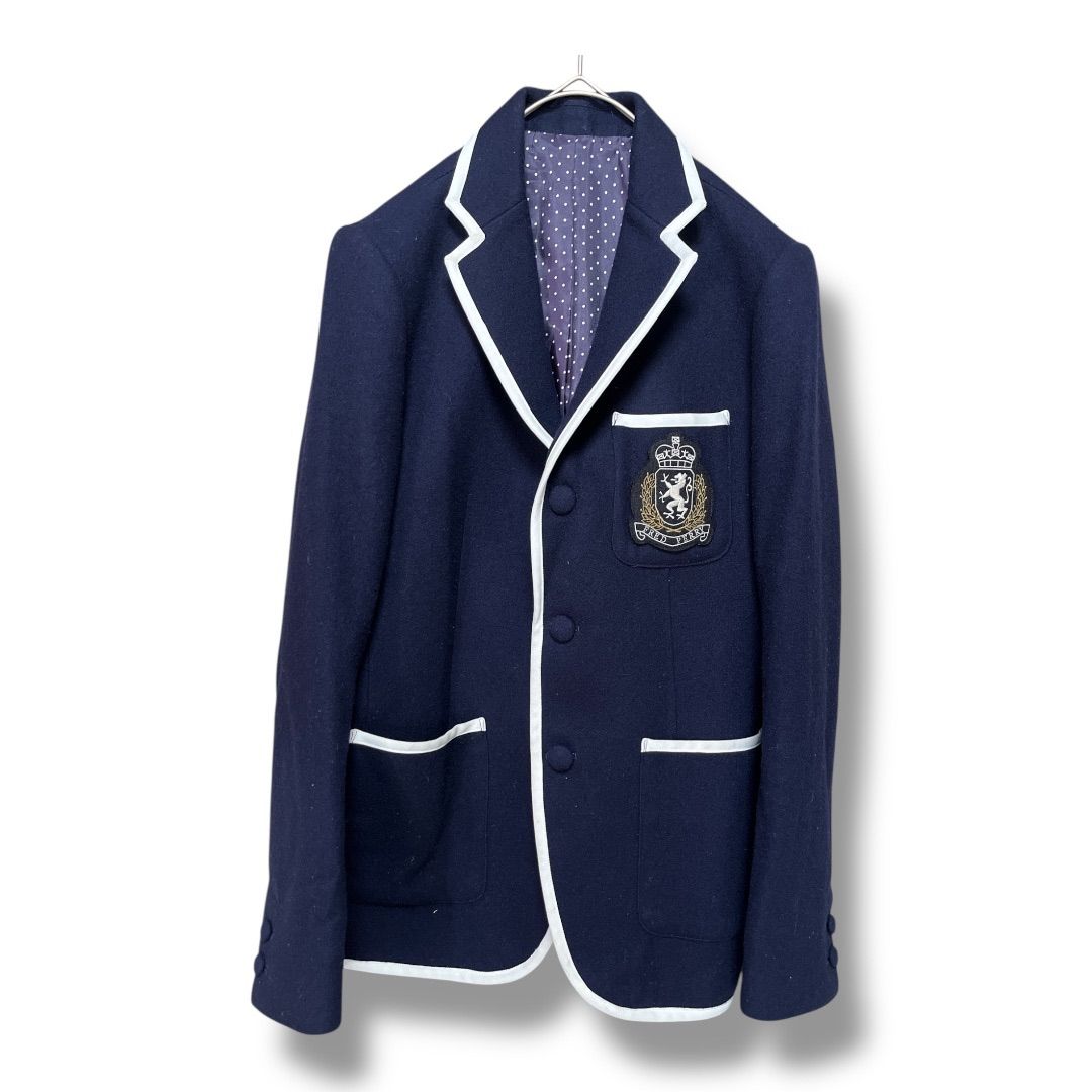 フレッドペリー FRED PERRY 段返り ブレザー L フレッドペリー 紺