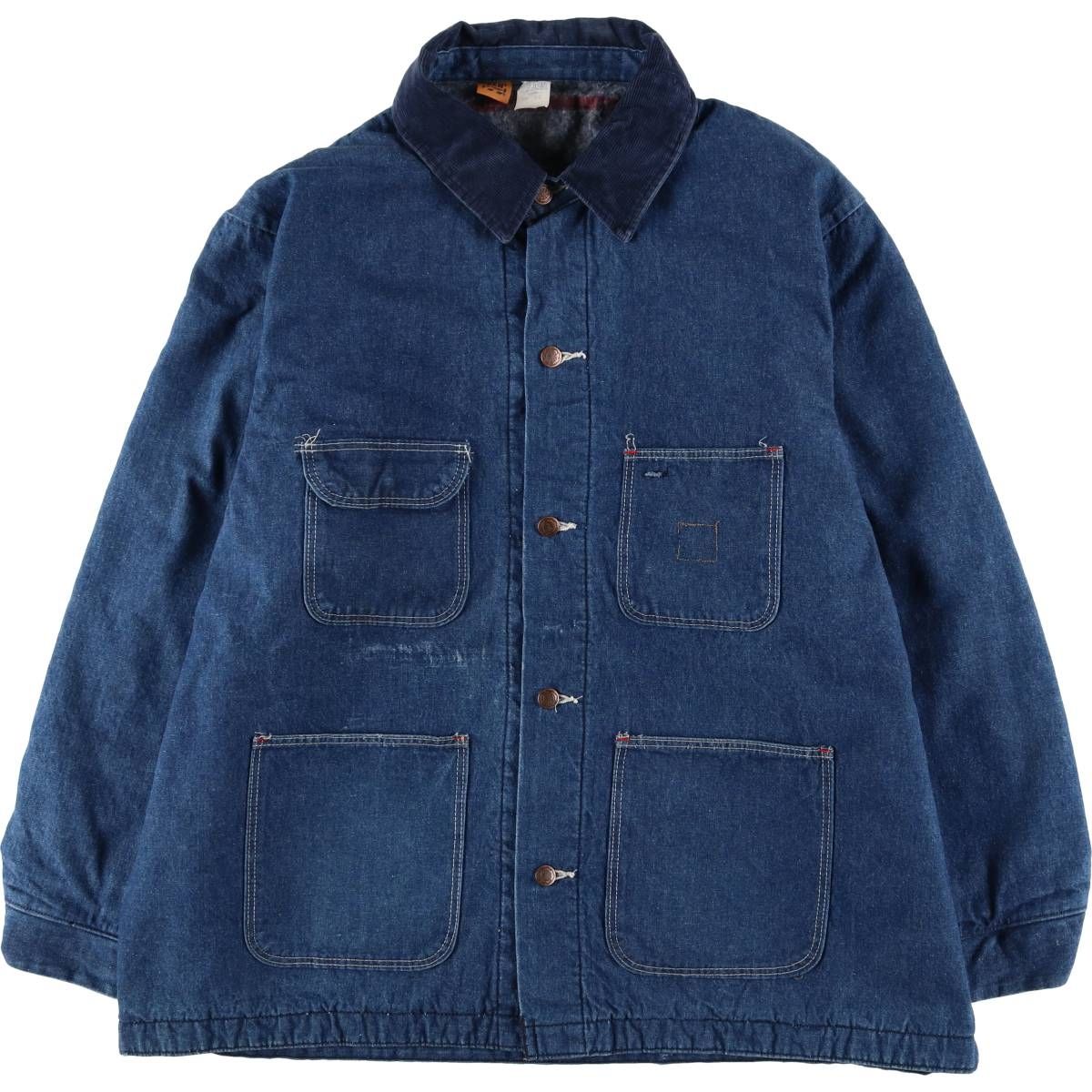 古着 70~80年代 ラングラー Wrangler BIG BEN ビッグベン デニムカバーオール USA製 メンズXXL相当 ヴィンテージ/eaa602046