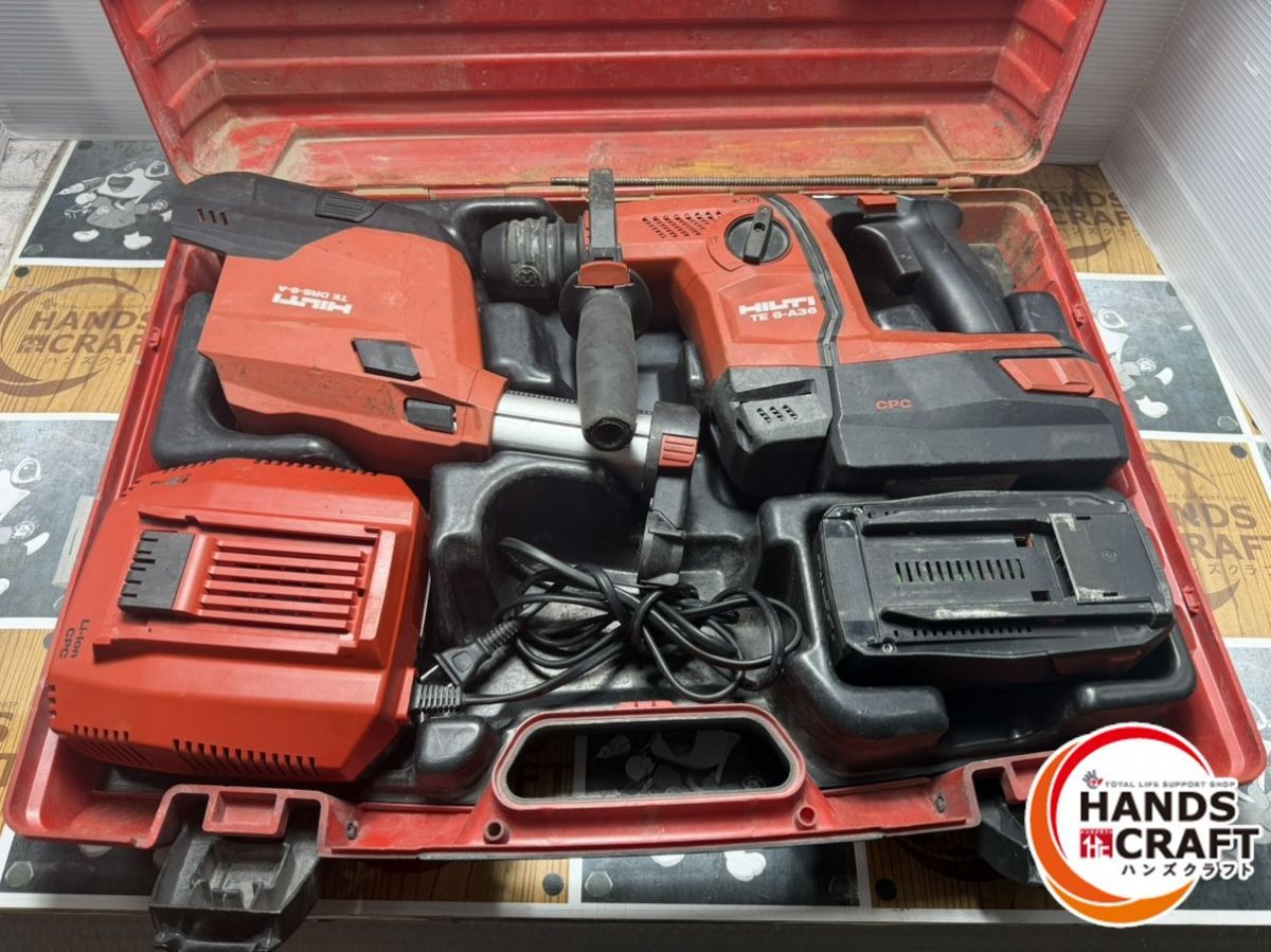 ヒルティ HILTI 充電式ロータリーハンマードリル TE 6 A 36 コンボ 集塵システム