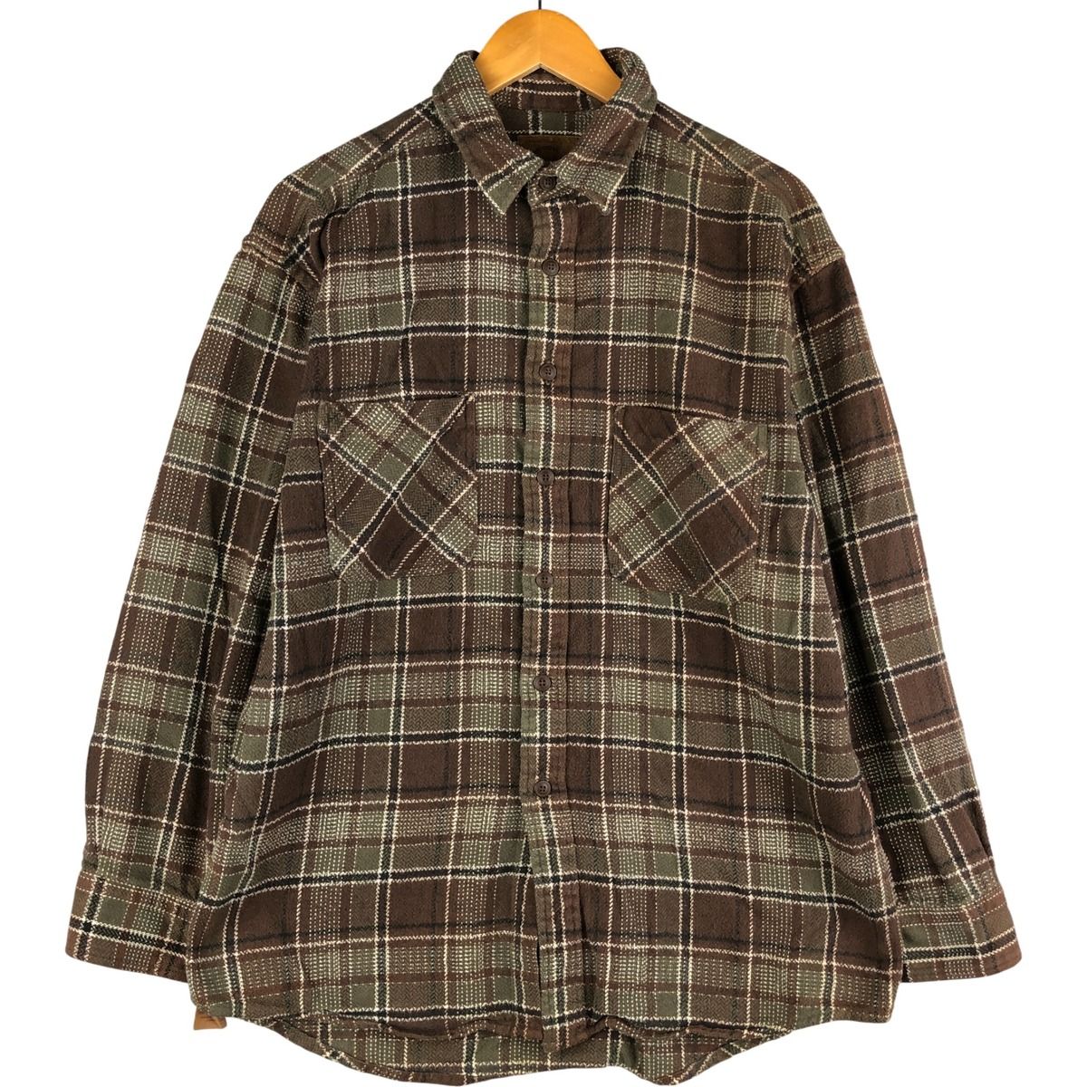 古着 セントジョンズベイ ST.JOHN'S BAY 長袖 フランネルチェック