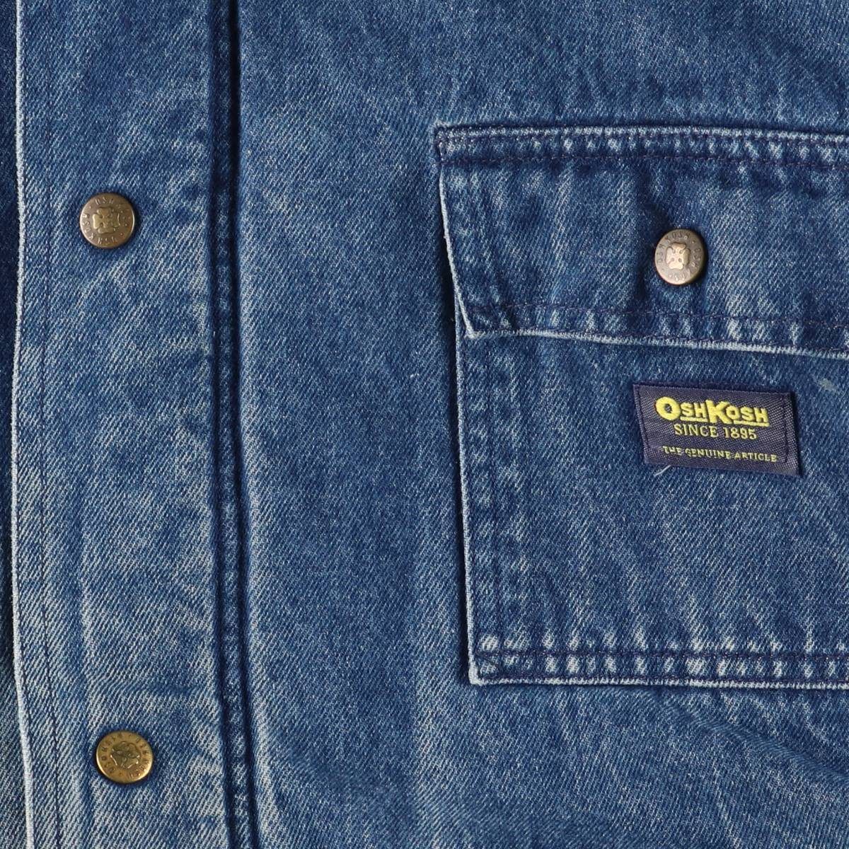 古着 オシュコシュ Osh kosh 中綿入り デニムカバーオール メンズXL