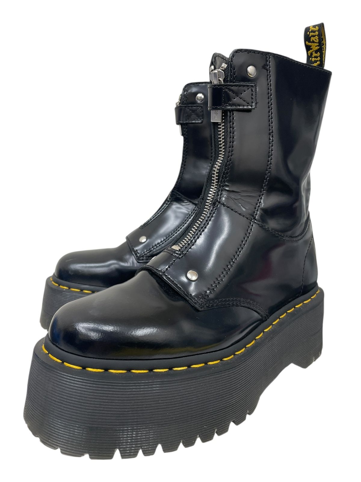 Dr.Martens ドクターマーチン Jetta Hi Max ハイカット サイドジップブーツ UK 6 US 8 ブラック レディース 104