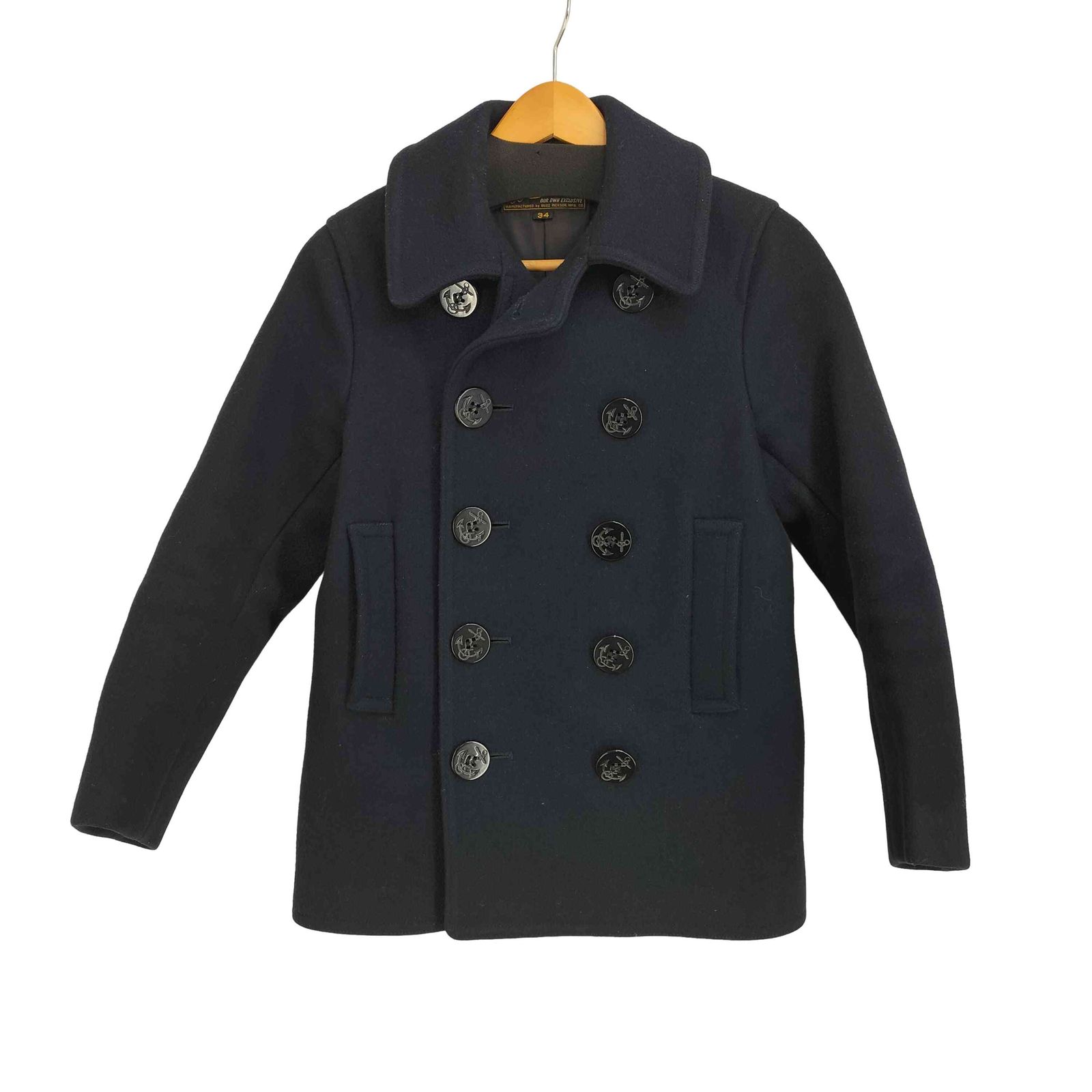 バズリクソンズ BUZZ RICKSONS UNITED CARR ウールメルトン Pコート