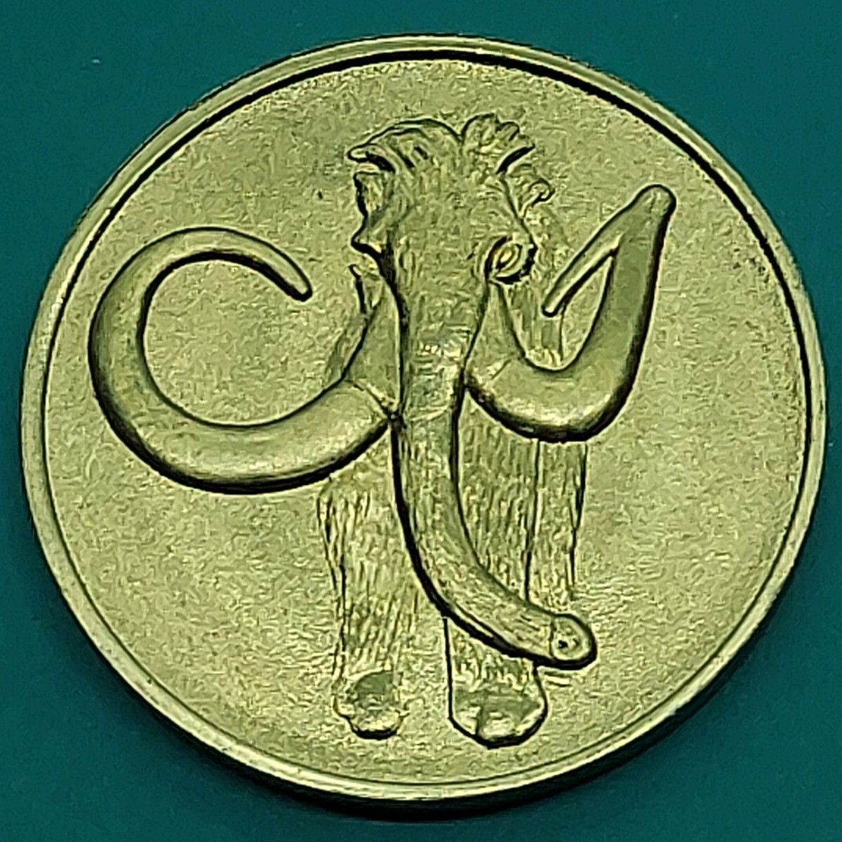 記念メダル シベリア博記念 マンモスメダル 1974年 ゴールドカラー