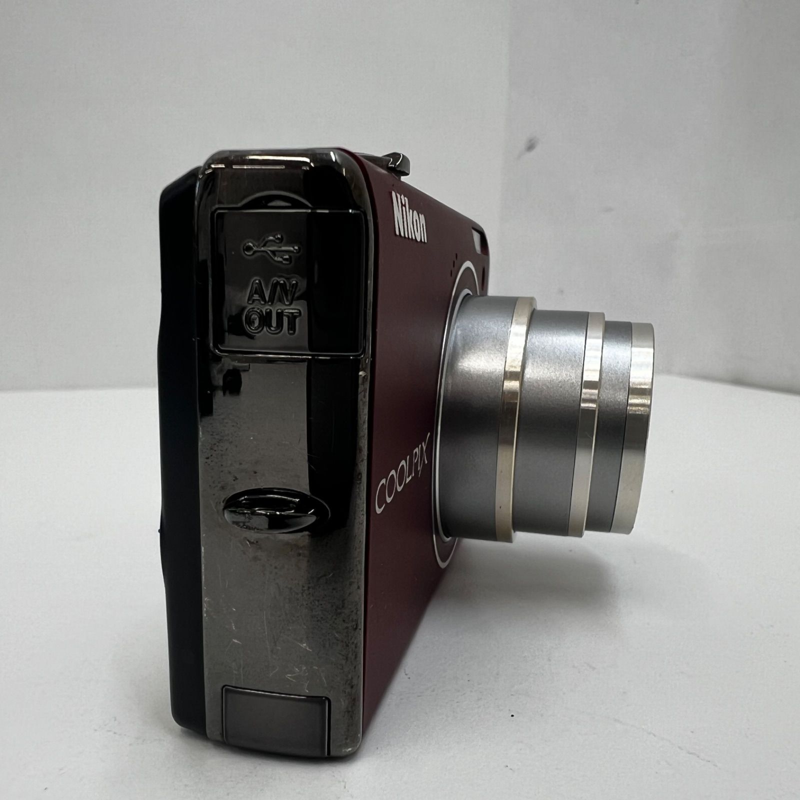1-000134】 Nikon COOLPIX S640 ニコン クールピクス デジカメ レッド 