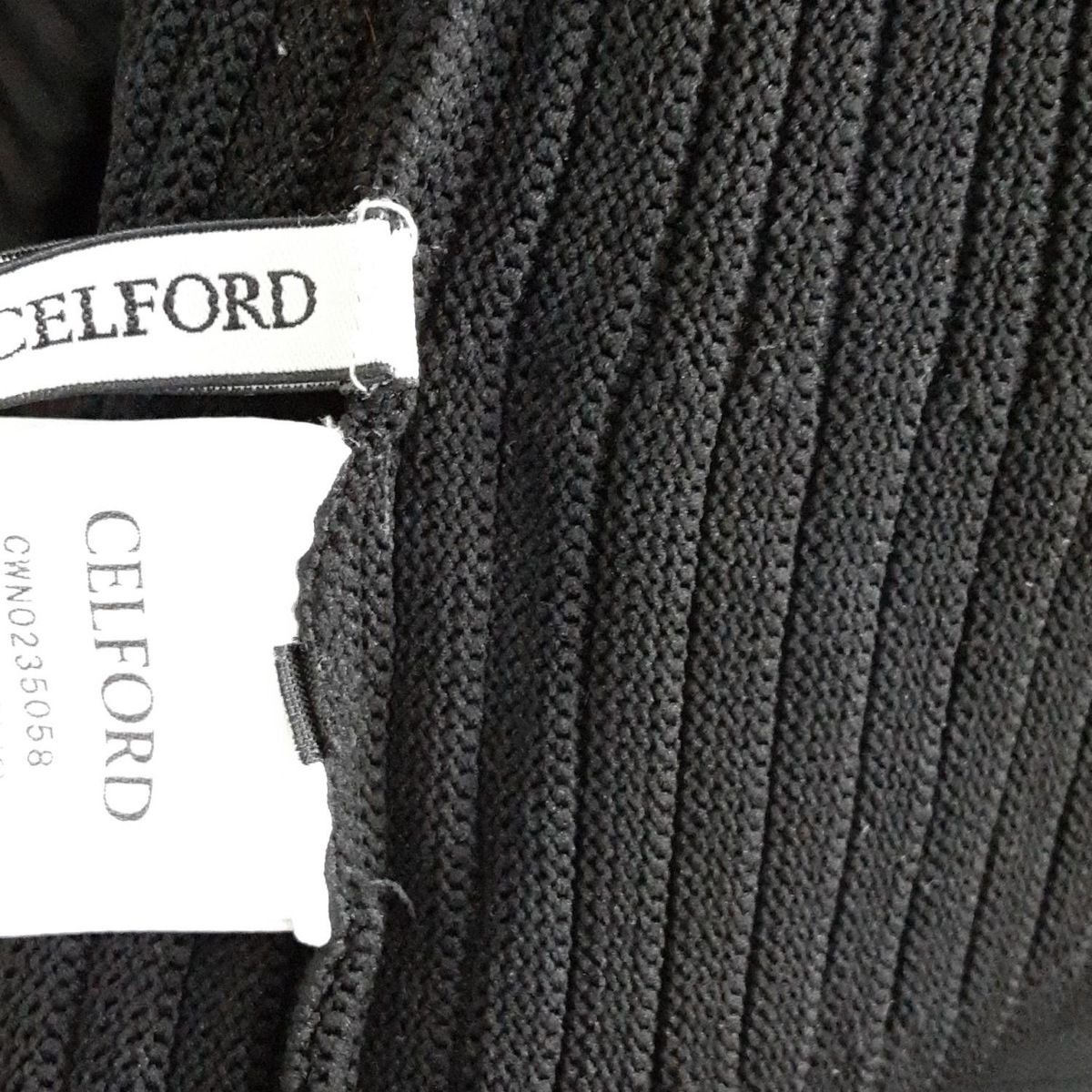  CELFORD セルフォード ワンピース サイズ36 S レディース 黒 長袖 ロング ニット その他 ワンピース