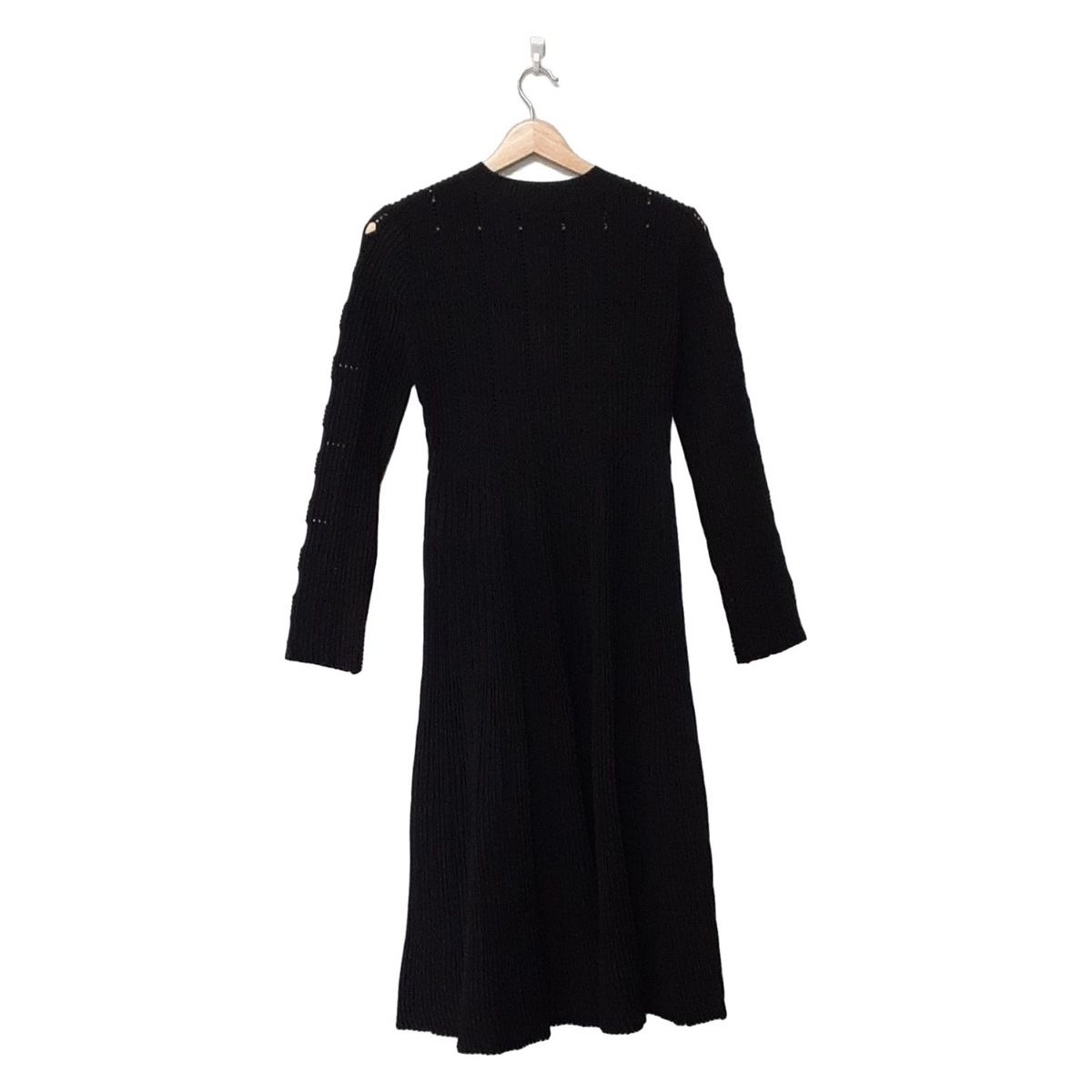 CELFORD セルフォード ワンピース サイズ36 S レディース 黒 長袖 ロング ニット