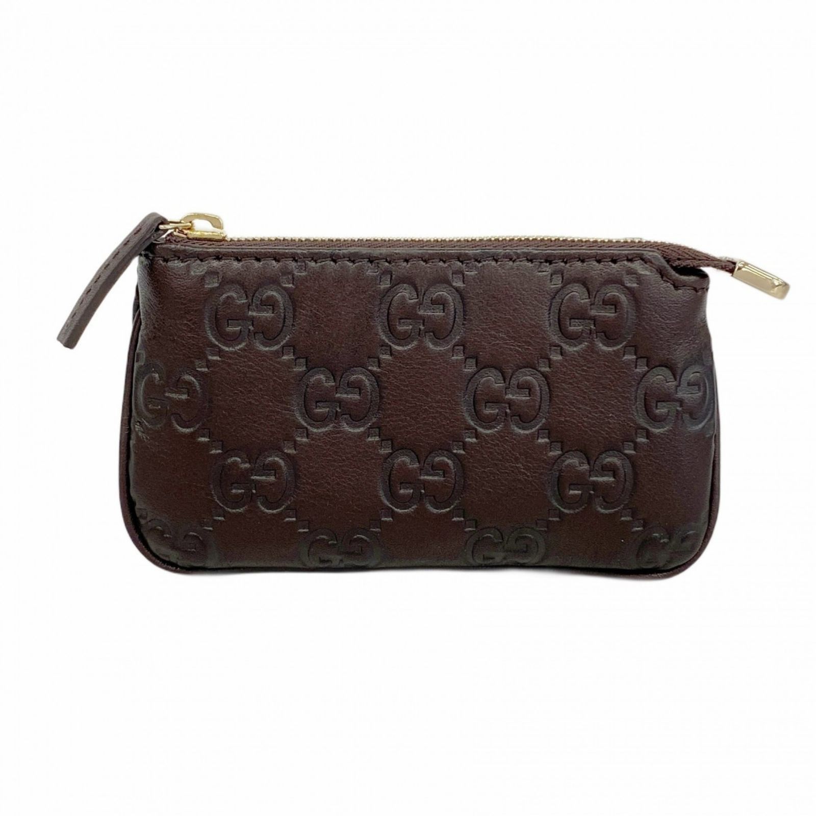 グッチ Gucci 財布 コインケース グッチシマ 233183 レザー ダークブラウン シャンパンメンズ レディース