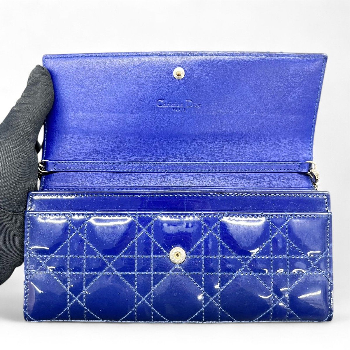 Christian Dior ディオール カナージュ チェーンウォレット チェーン