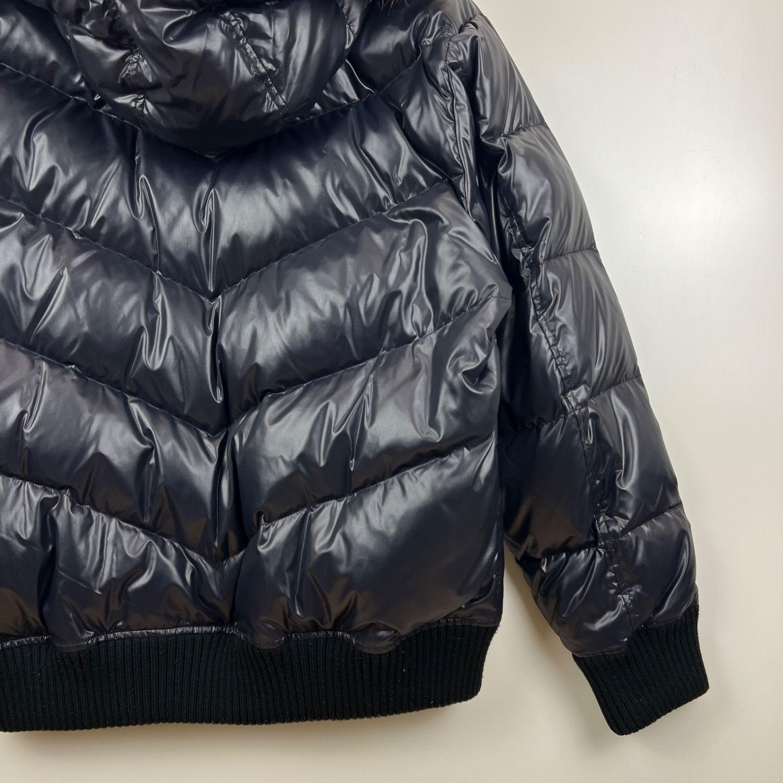 UNIQLO 00s y2k archive shiny fur down jacket XL ユニクロ 光沢