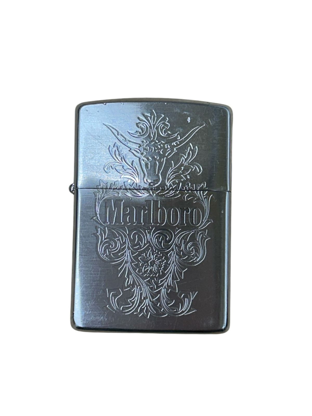 zippo ジッポー Marlboro マルボロ ロングホーン オイルライター 1994年製 シルバー 雑貨 027