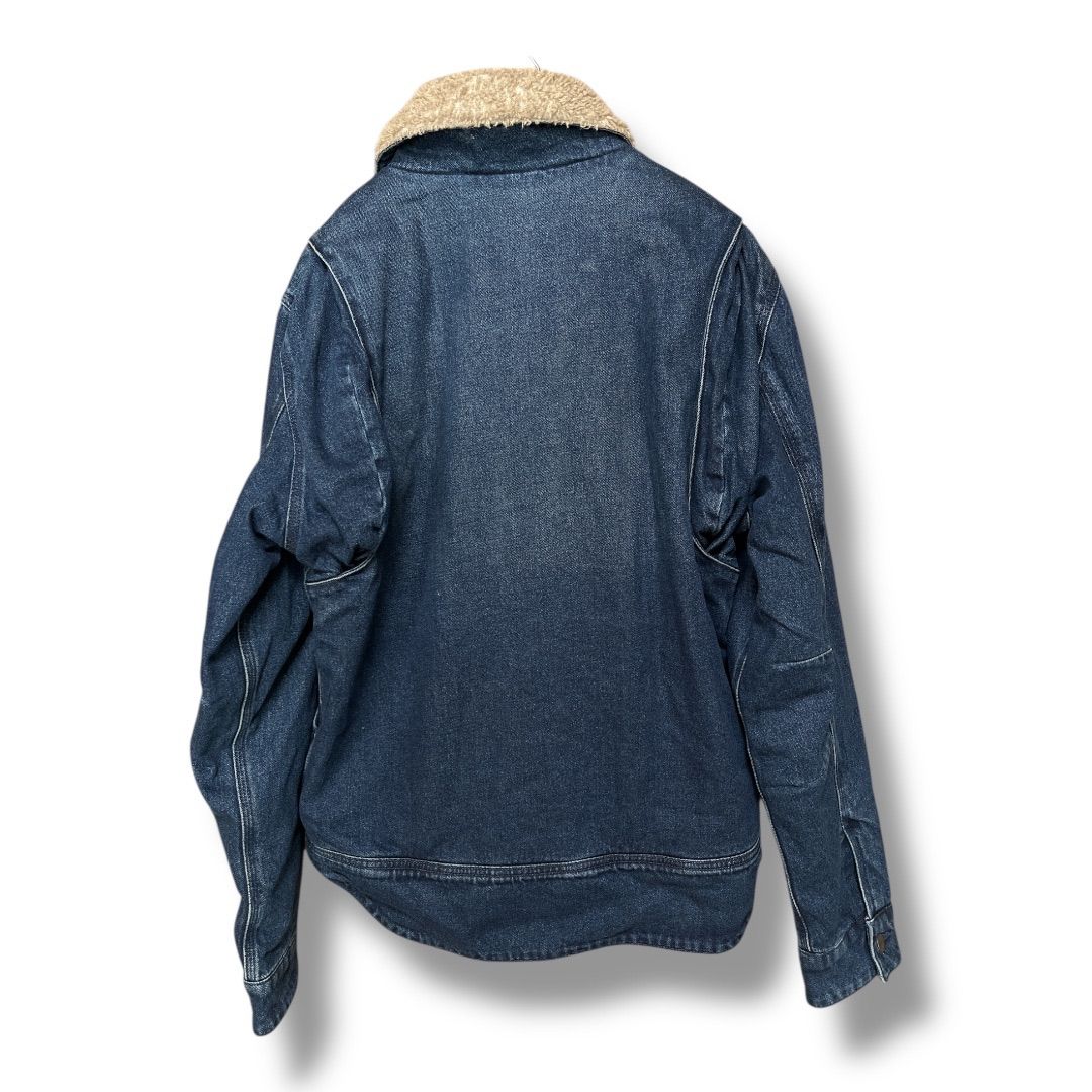 Carhartt カーハート リラックスフィット デニムシェルパラインド ジャケット OJ 5478-M 105478-87 内ボア ジップアップ メンズ サイズS ブルー 冬 47 No.K 942