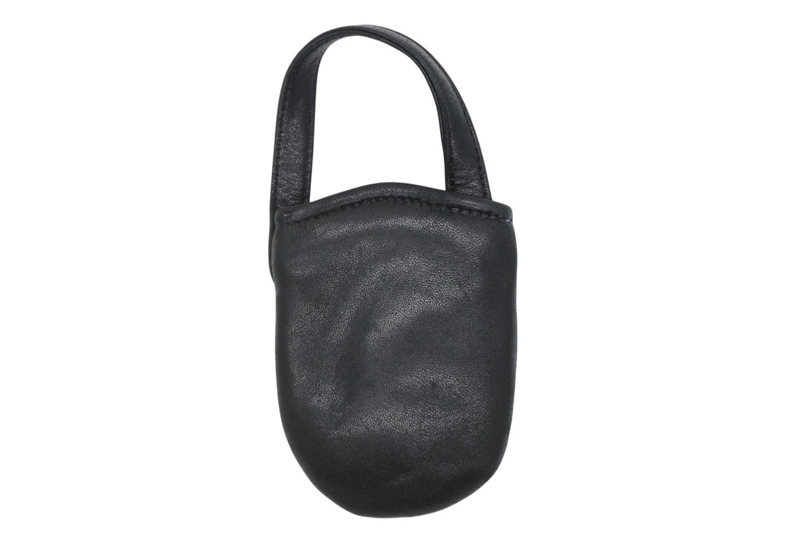 CHROME HEARTS クロムハーツ PHONE CASE フォンケース CH タイニークロス レザー シルバー925 4 b 009775