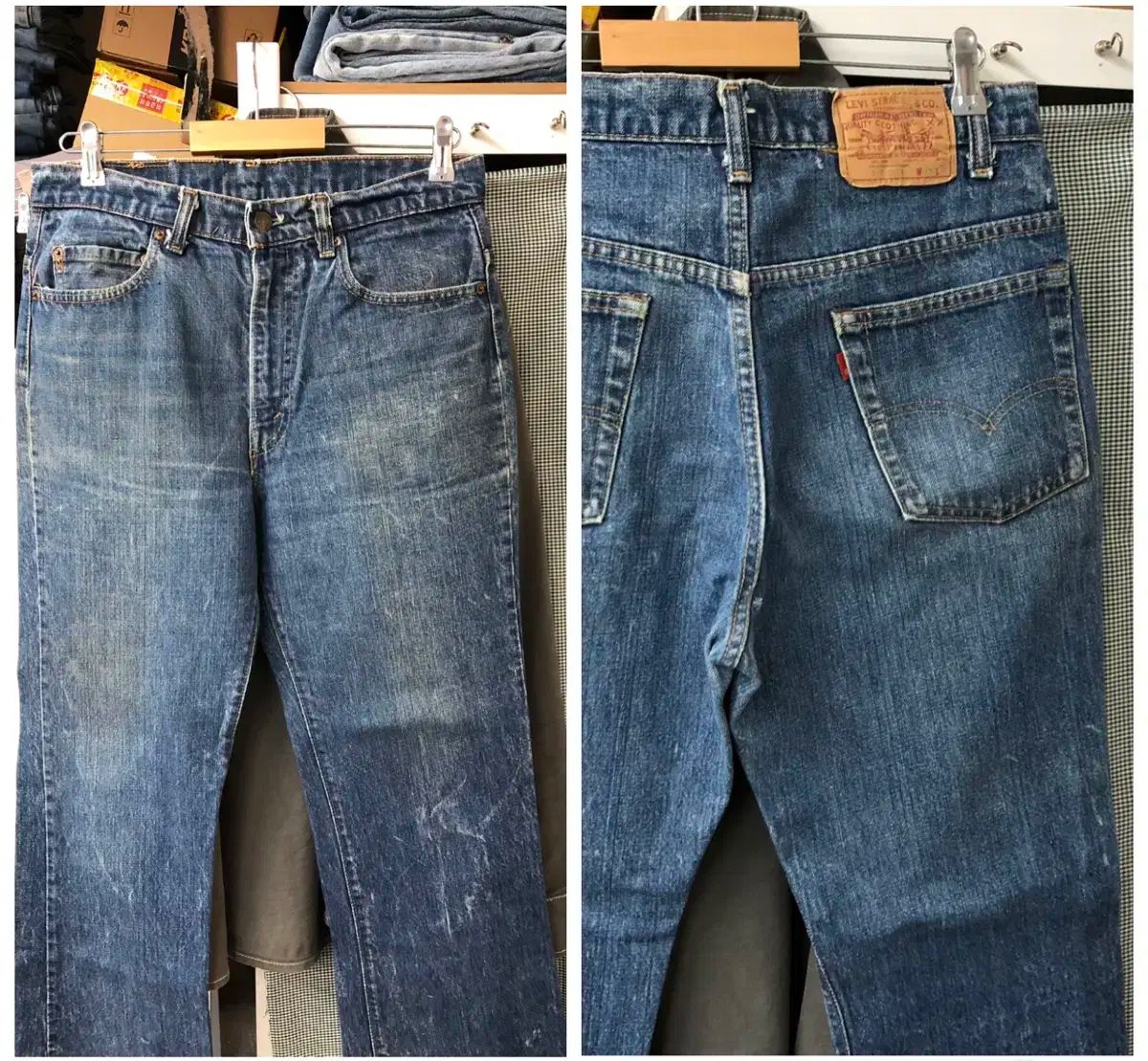 ビ*男様 70sヴィンテージ　リーバイス66後期　オリジナル 70s LEVI'S リーバイス 66 後期 赤タブ ウエスト34 DUL Ver.84 - メルカリ