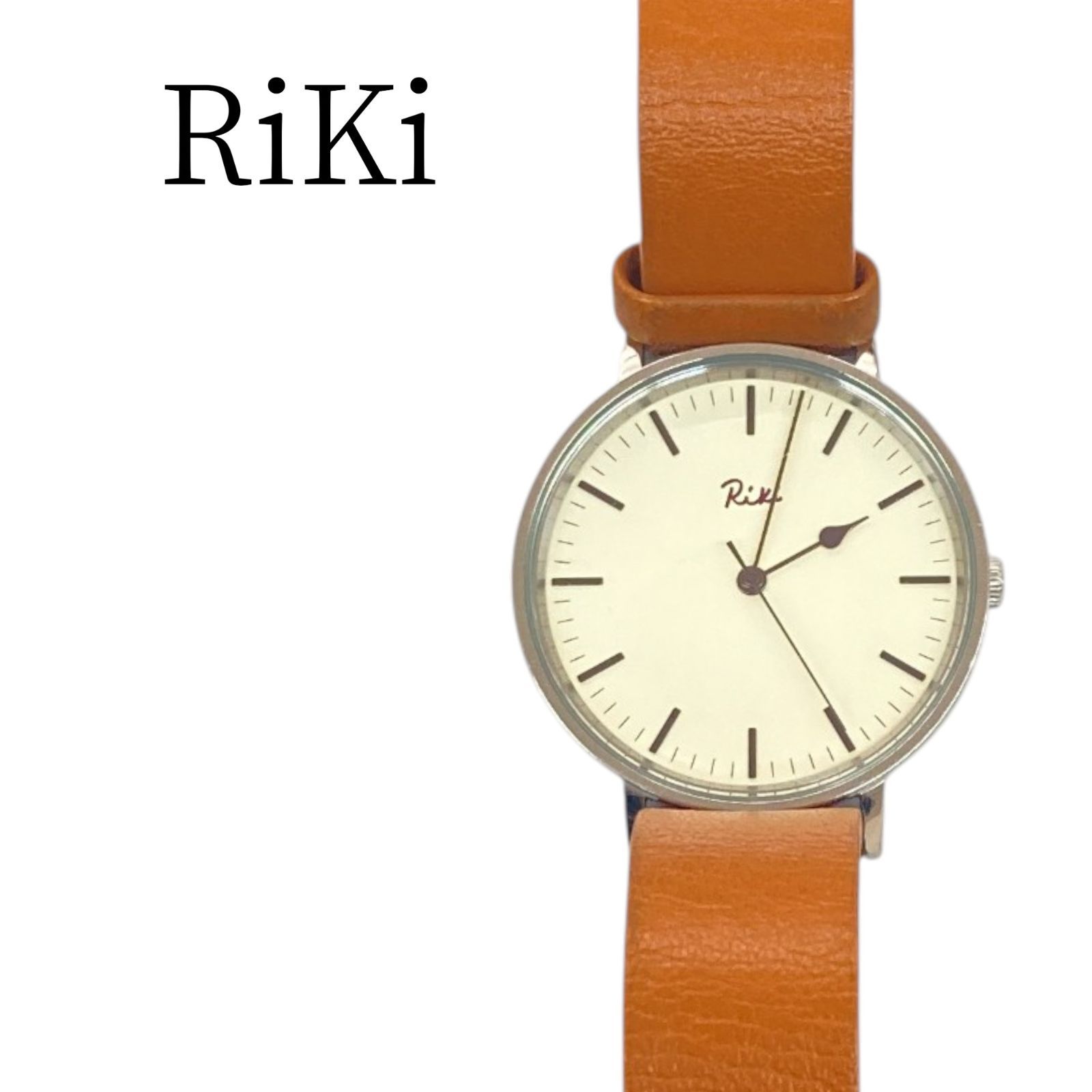 ☆美品 RiKi リキ シルバー、ブラウン 腕時計(アナログ) 自動巻き時計 