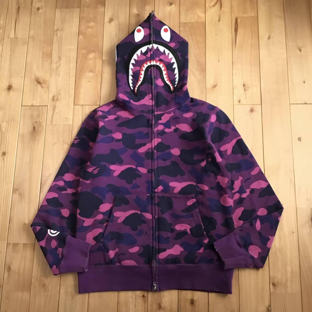 WGM Purple camo シャーク パーカー Mサイズ shark full zip hoodie a 