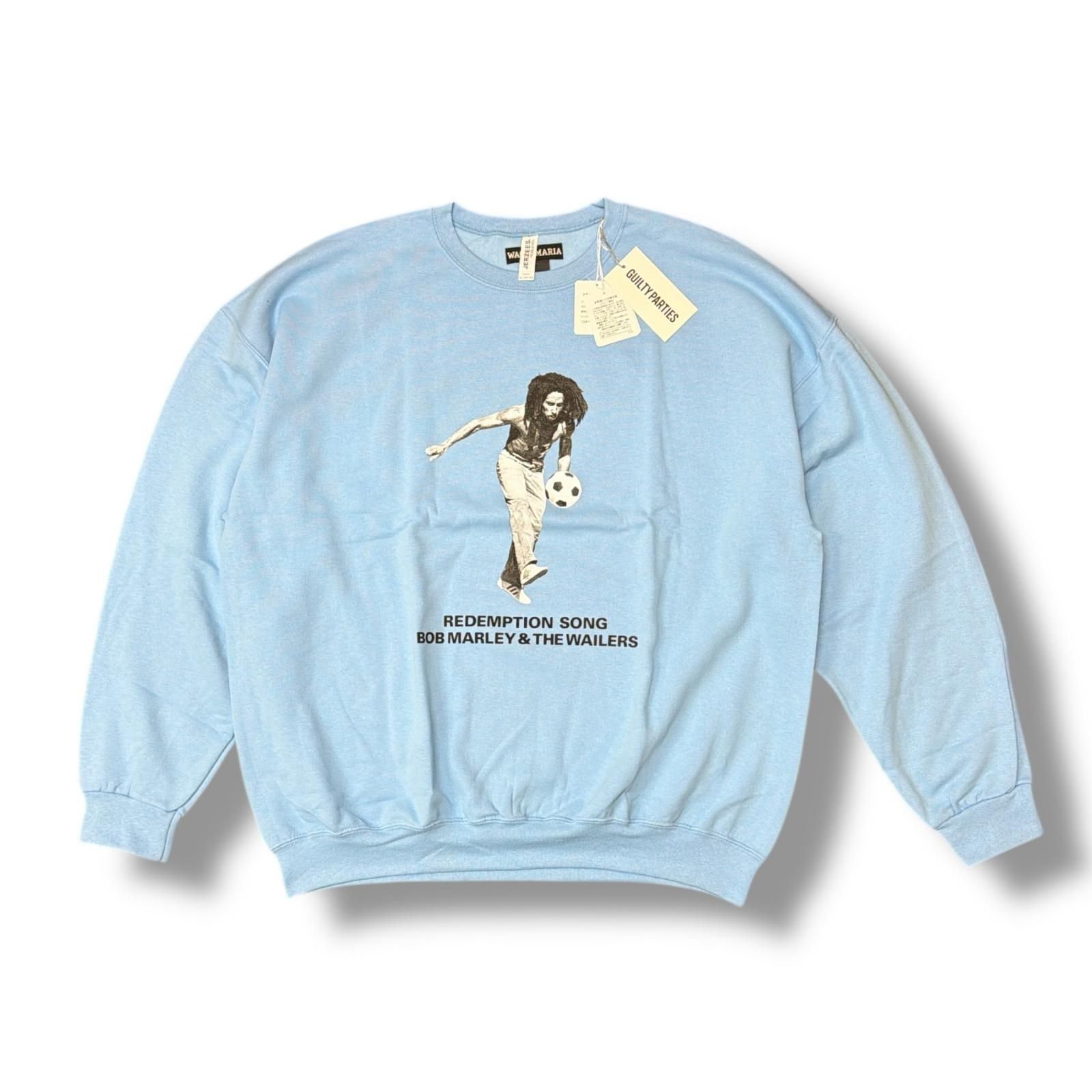 未使用 WACKO MARIA BOB MARLEY CREW NECK SWEAT SHIRT ボブマーリー