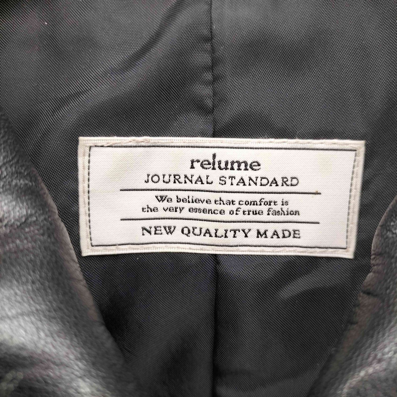 ジャーナルスタンダードレリューム JOURNAL STANDARD relume シープスキン シングル ライダース レザー ジャケット メンズ JPN：M 