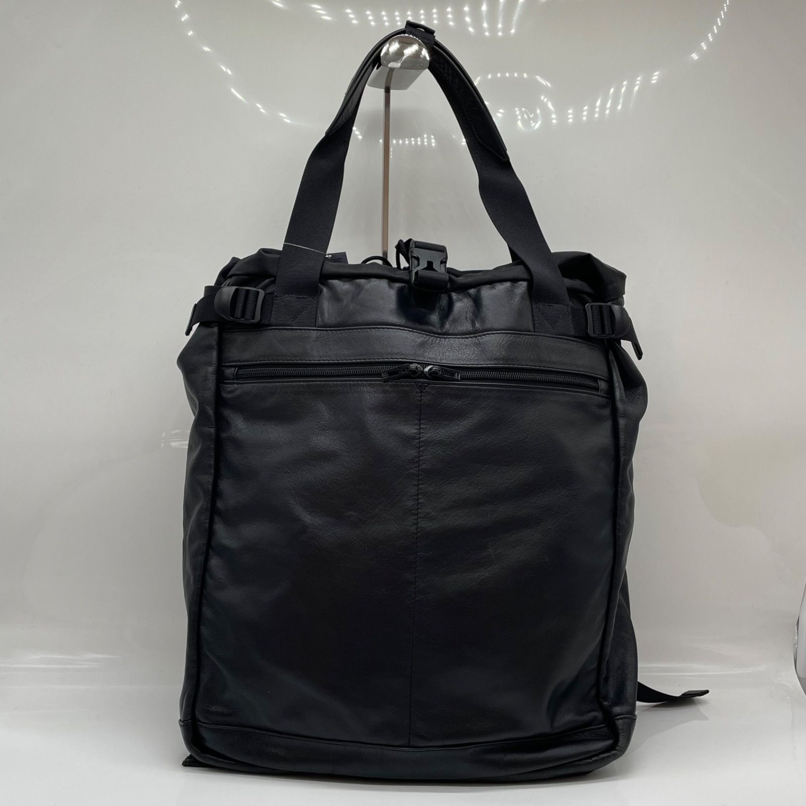 BN6859□FREELANCE 2WAY トートバッグ リュック レザー×ナイロン 