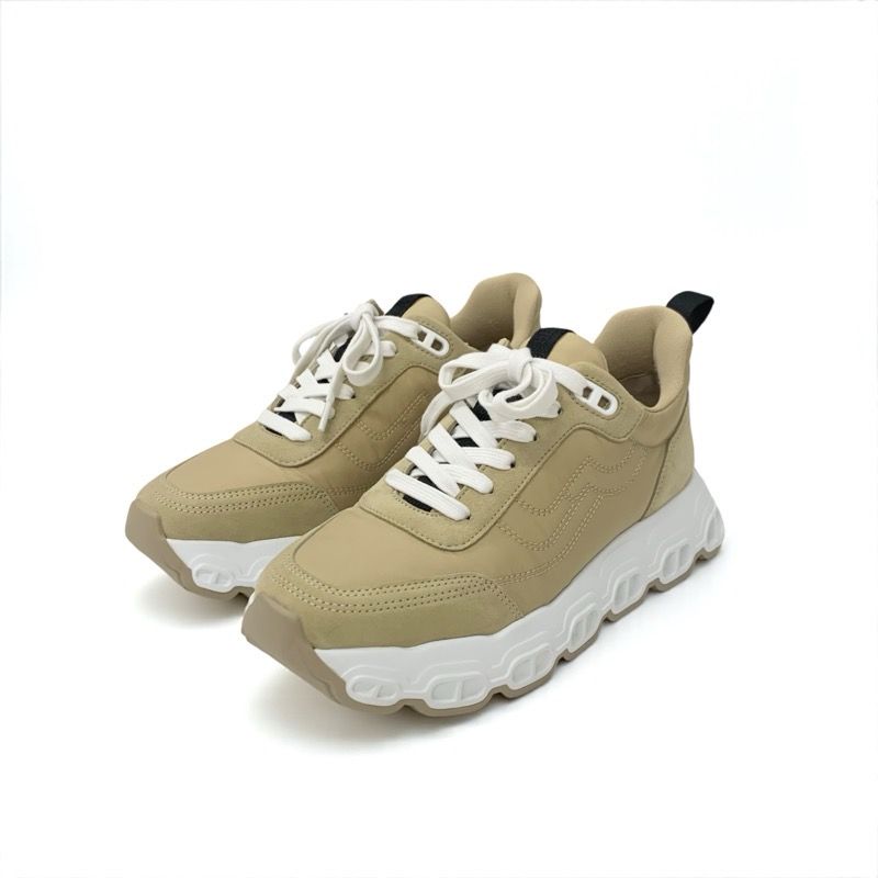 エルメス HERMES インパルス スニーカー 靴 シューズ ファブリック スエード ベージュ シェーヌダンクル エルメス HERMES インパルス スニーカー 靴 シューズ ファブリック