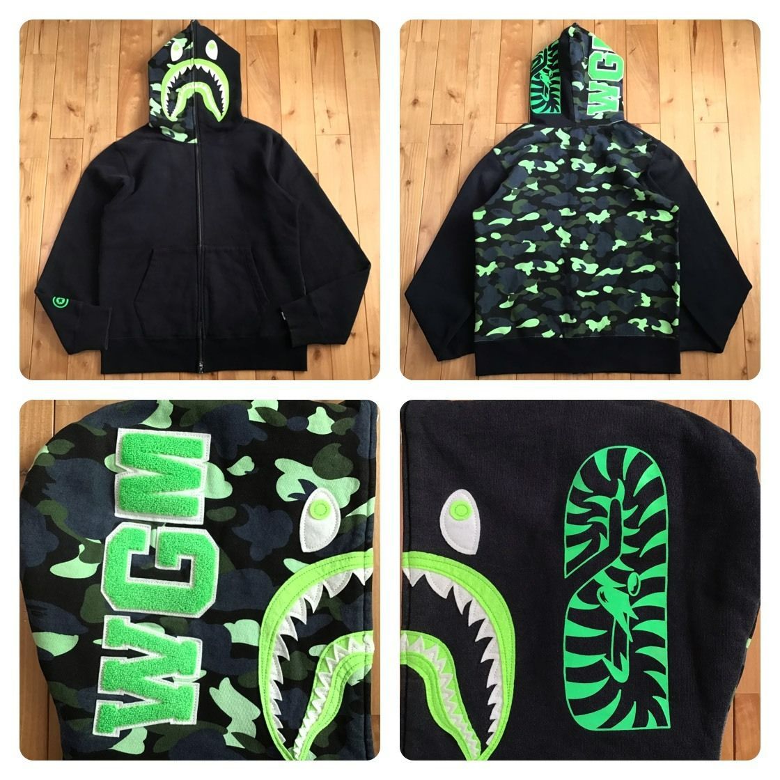 ごえごえさん専用 シャークパーカー 1st Camo Green 中古・古着通販】A BATHING APE (ア ベイシング エイプ) 1st camo