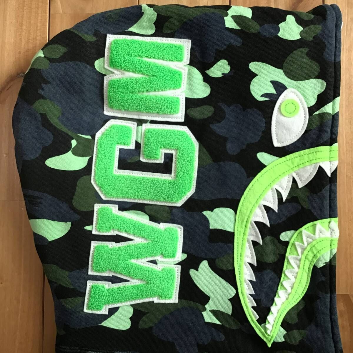 1st camo neon シャーク パーカー Lサイズ shark full zip hoodie a