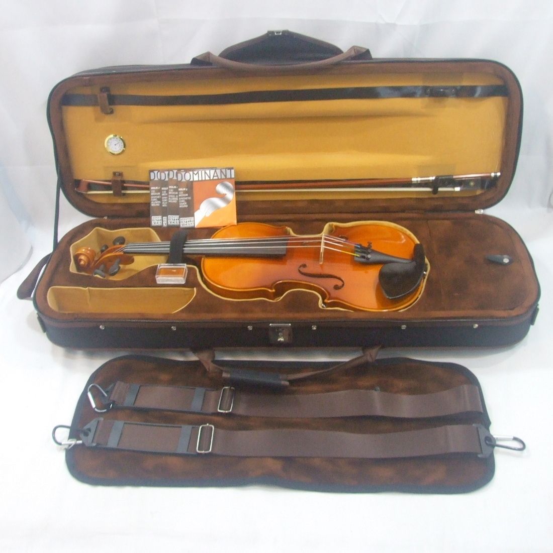 カールヘフナー KH 66 バイオリン 4|4 1984年 裏板1 P ♥ 弓 ガリネリタイプ顎あて搭載 セット