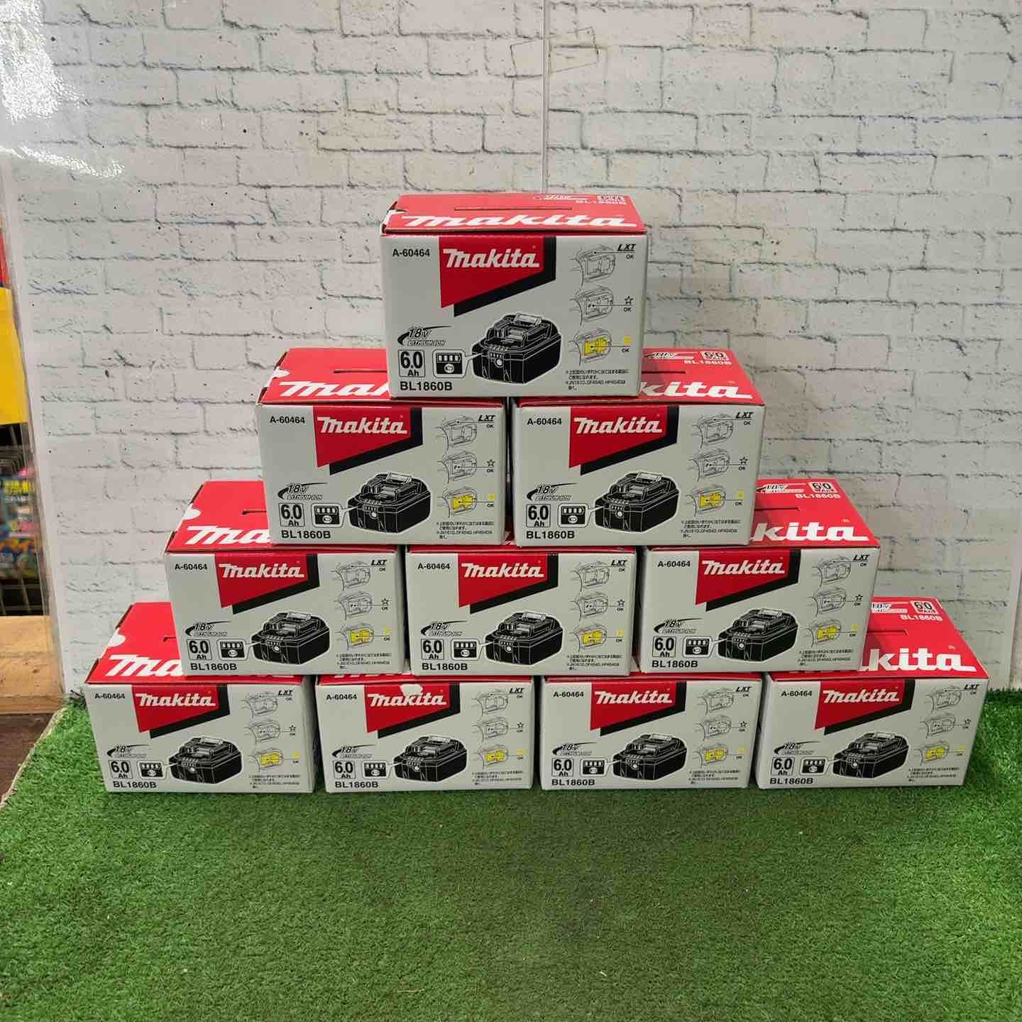マキタ makita リチウムイオンバッテリー 18 V 6.0 Ah BL 1860 B× セット