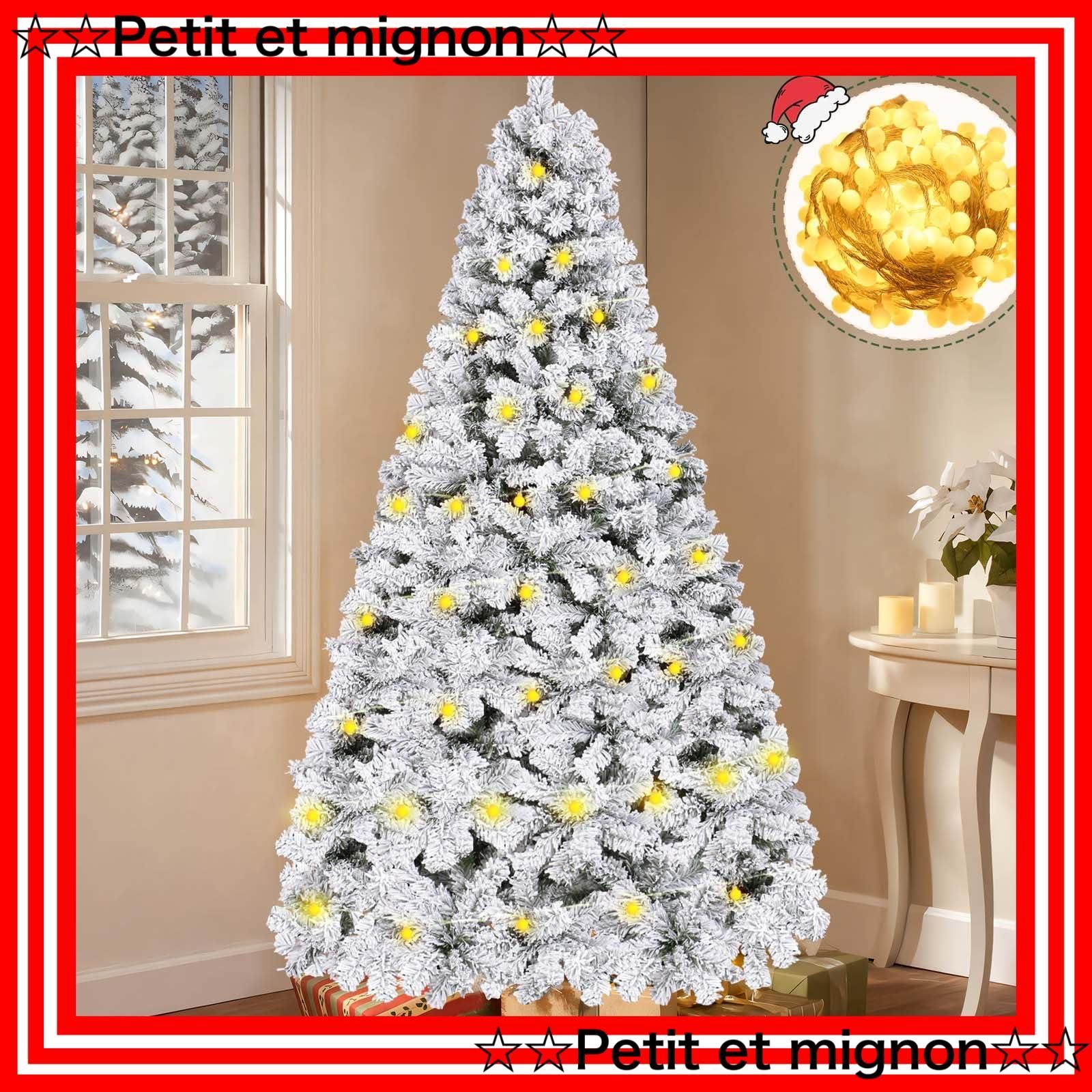 北欧 高輝度18 m LED電飾付き Christmas tree 豪華1100枝数 高濃密度 yazi ツリー 雪化粧 オーナメントセット 自動展開式 ヌードツリー 北欧風 210 cm 屋内 屋外用 グッズ