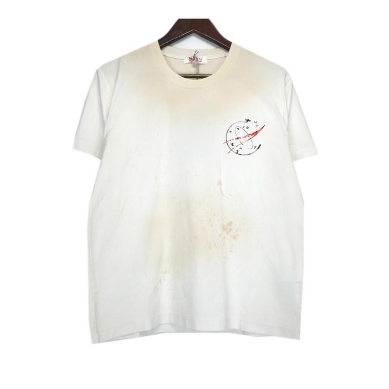 エムエーエスユー MASU × ヴェルディ VERDI 25AW 【 WASTED EXPLORER CREW T SHIRT M25F9CS010 】 胸 プリント ラインストーン 半袖 Tシャツ 45767