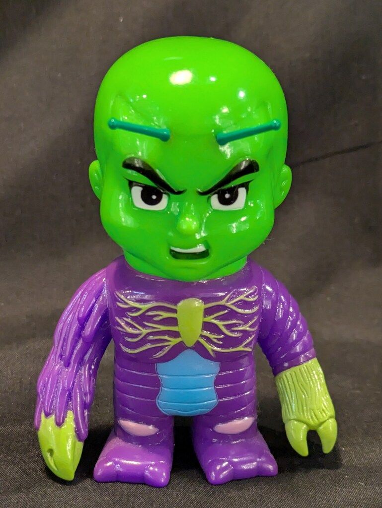 ゴッコ堂 REALHEAD 気ッコロ ボディ紫/頭黄緑成型 - メルカリ