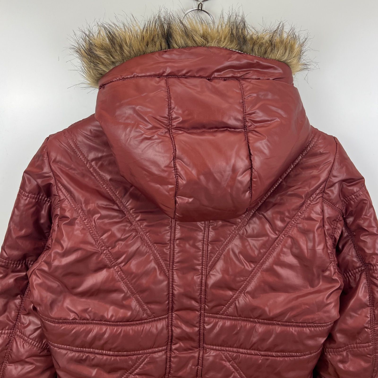 HIDEAWAYS NICOLE 00s y2k archive fur shiny puff jacket 46 