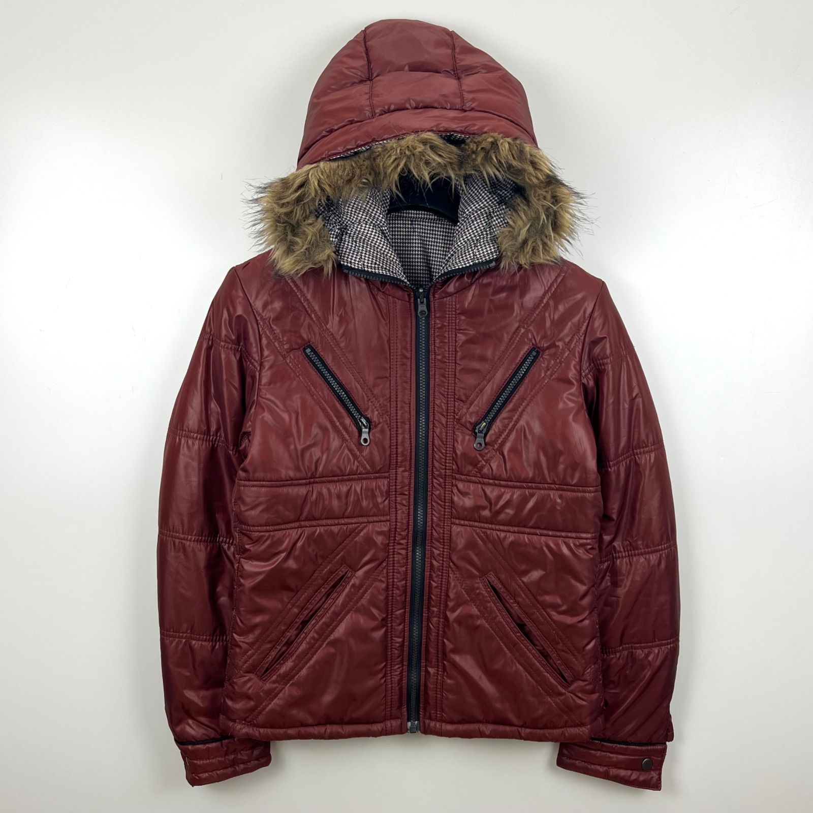 HIDEAWAYS NICOLE 00s y2k archive fur shiny puff jacket 46 