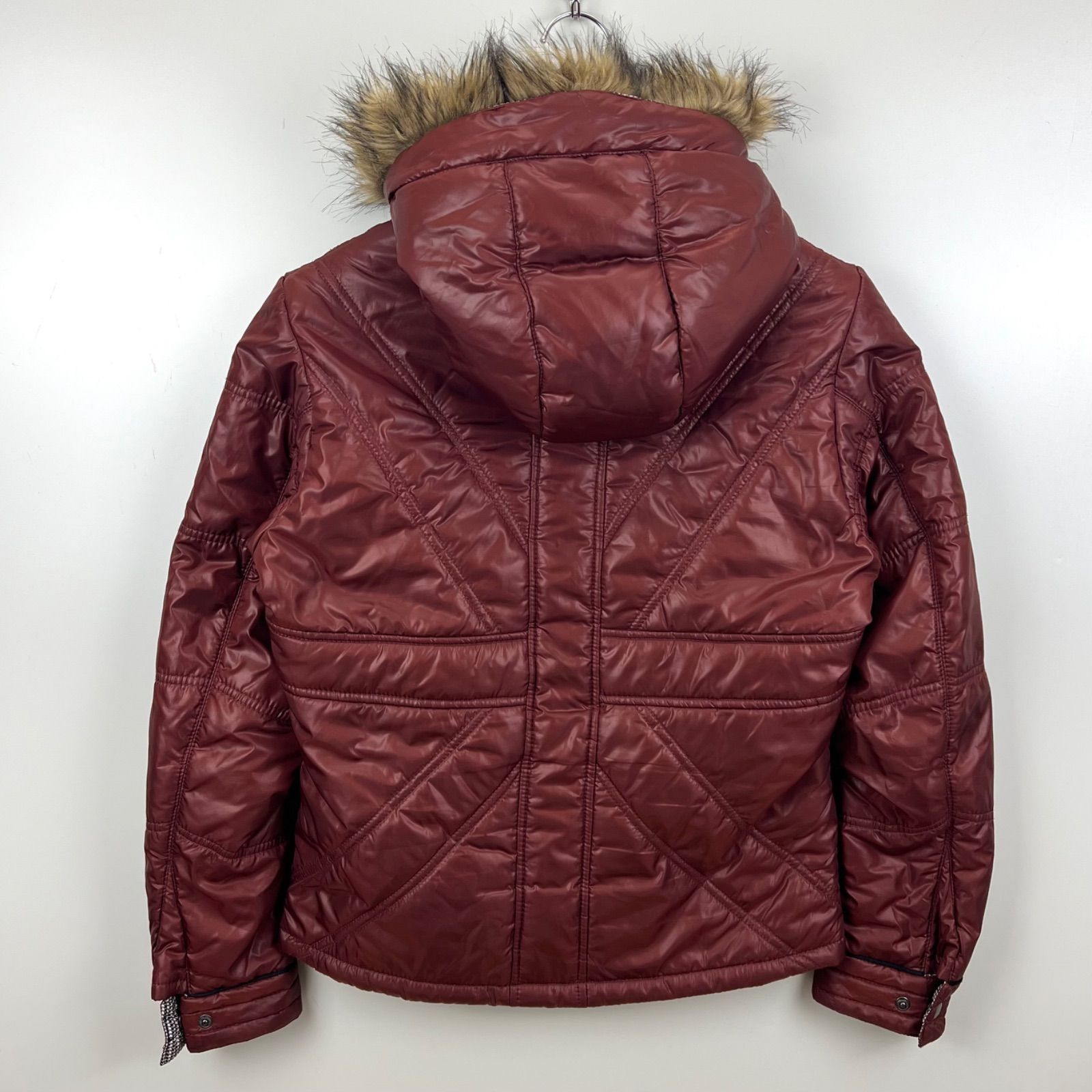 HIDEAWAYS NICOLE 00s y2k archive fur shiny puff jacket 46 