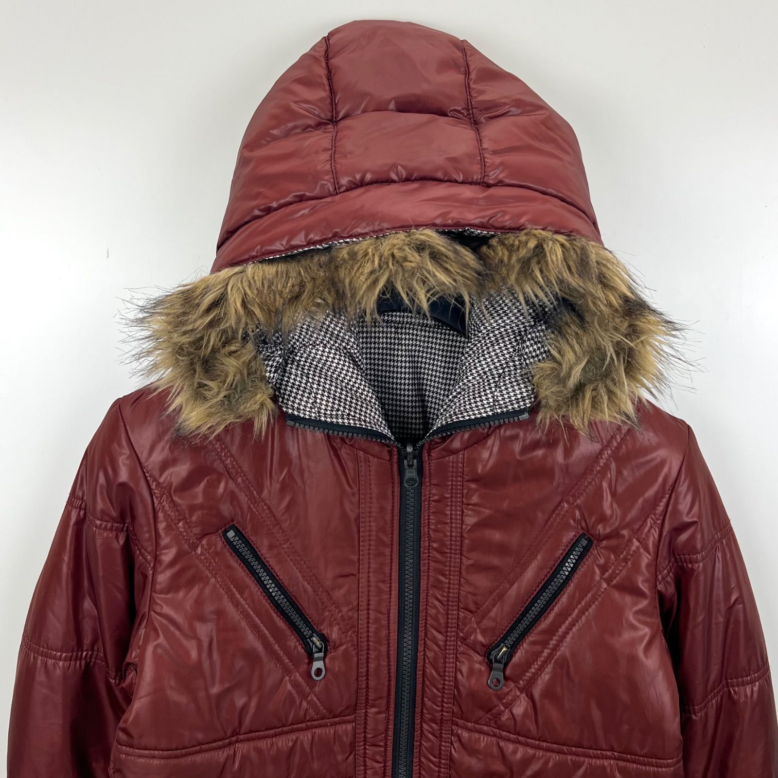 HIDEAWAYS NICOLE 00s y2k archive fur shiny puff jacket 46 