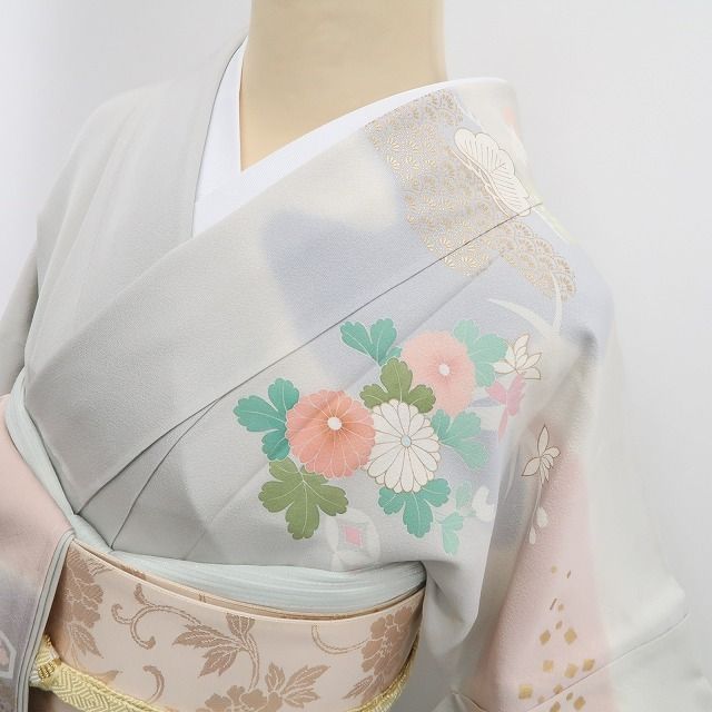 ❁tomihisa❁新品 着物 正絹 仕付け糸付 トールサイズ”上品な晴れ姿を
