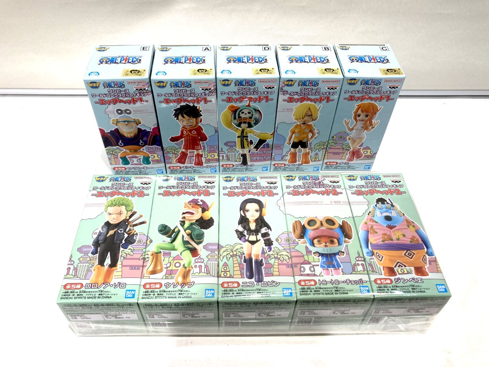 高松43 0029 ワンピース WCF エッグヘッド1 2 セット 全5種✕2 BANDAI