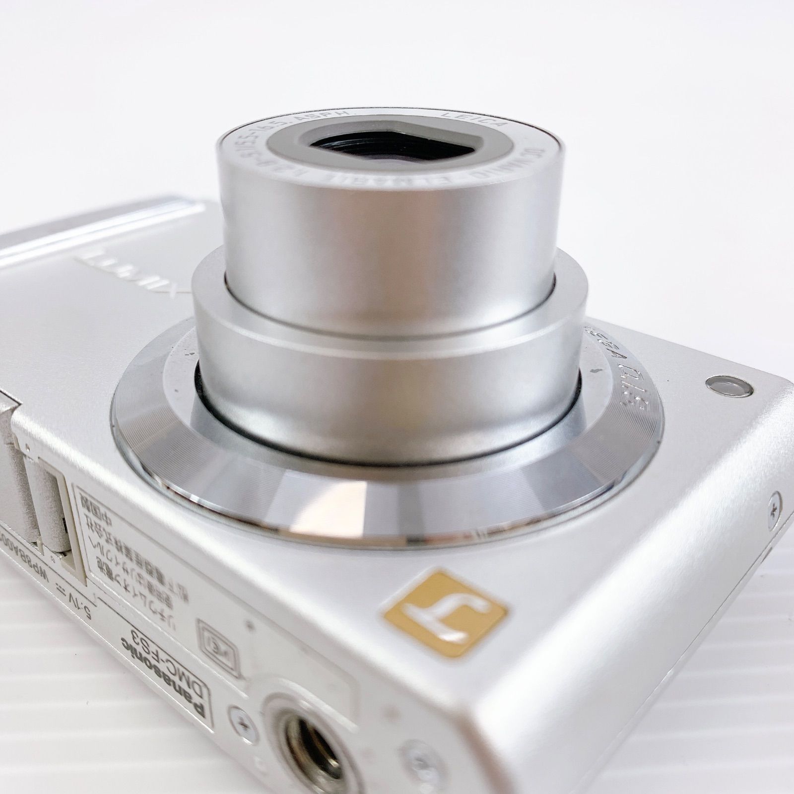 【美品】動作確認済　パナソニック　LUMIX DMC-FS3 シルバー コンデジ H-142 Panasonic LUMIX DMC-FS3 シルバー デジタルカメラ 動作確認済み