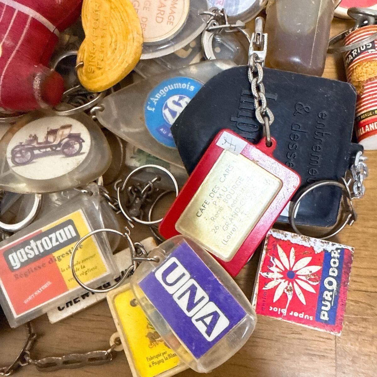 C】50個 フレンチキーホルダー ヴィンテージ まとめて まとめ売り 大量